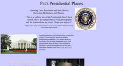 Desktop Screenshot of patspresidentialplaces.com