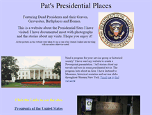 Tablet Screenshot of patspresidentialplaces.com